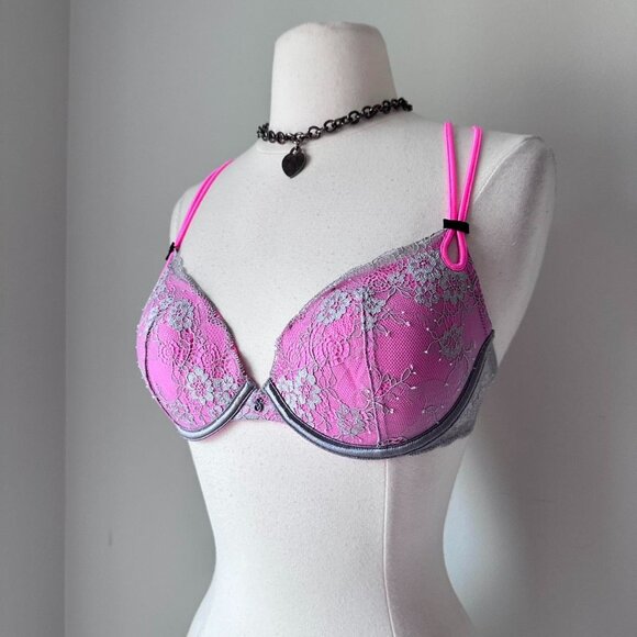 Victoria’s Secret 2011 pink lace bra with gray accents by Sexy Little Things - Picture 8 of 8